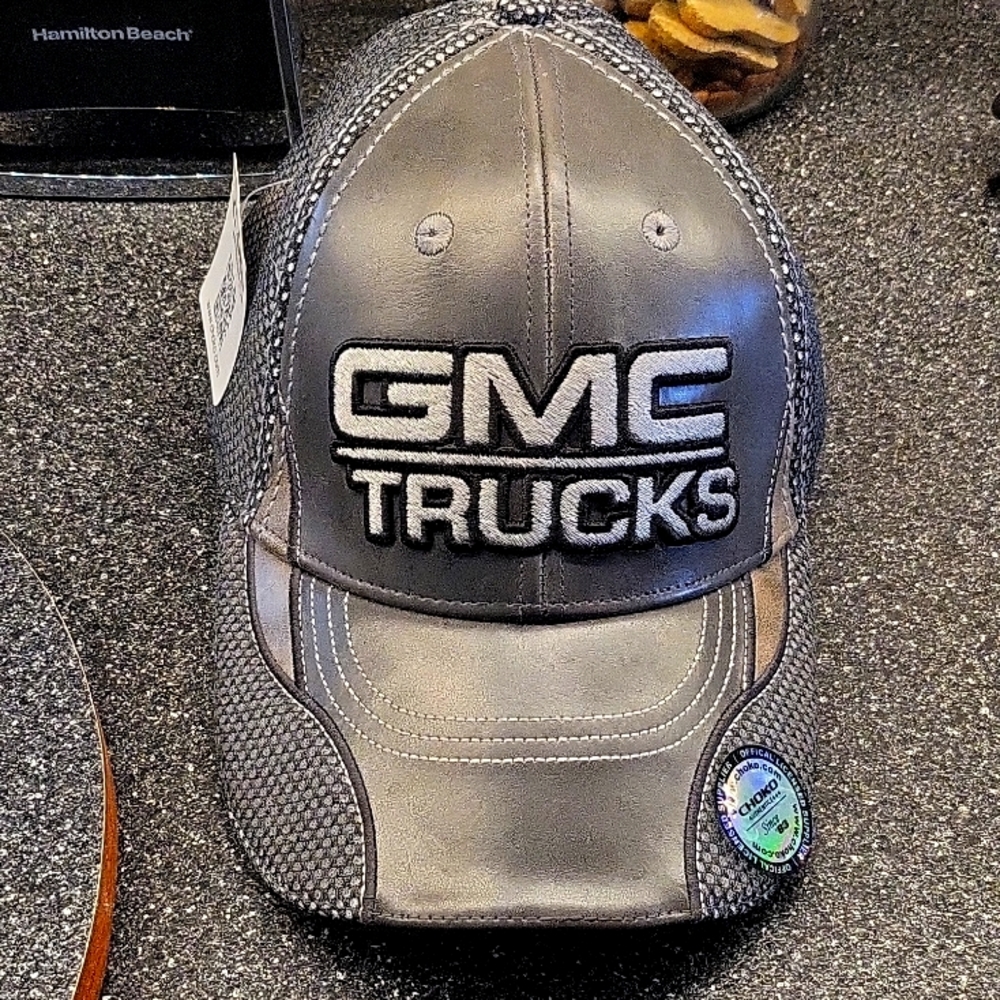 GMC Trucks Wilson Adjustable Leather Cap